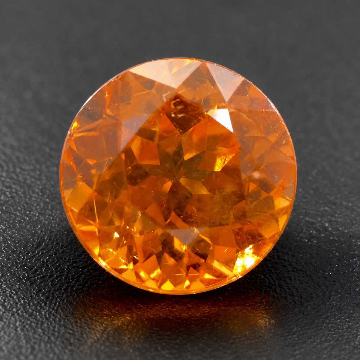 Spessartite Naturale Tondo 1.00ct – Granato Arancio per Alta Gioielleria