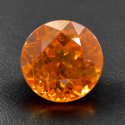 Spessartite Naturale Tondo 1.00ct – Granato Arancio per Alta Gioielleria