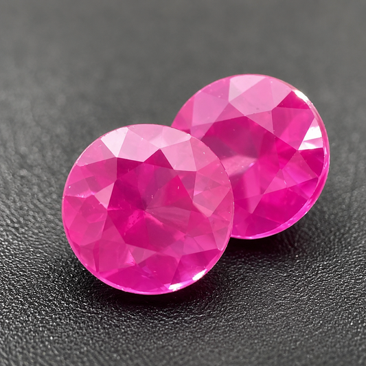Zaffiro Hot Pink Naturale Tondi 0.40ct – Pietra Preziosa per Alta Gioielleria