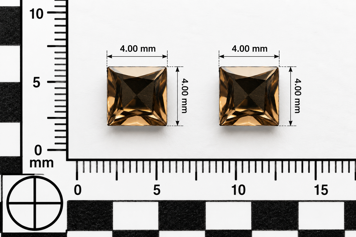 Quarzo Smoky Naturale Carrè 0.60ct – Pietra Semipreziosa per Gioielleria