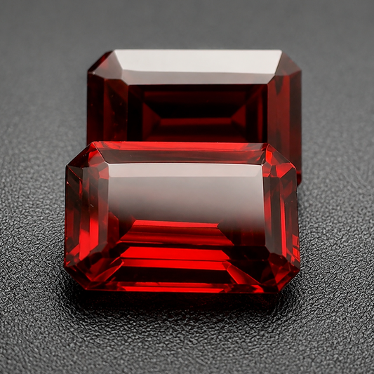 Granato Naturale Ottagoni 1.60ct – Pietra Preziosa Rossa per Gioielleria