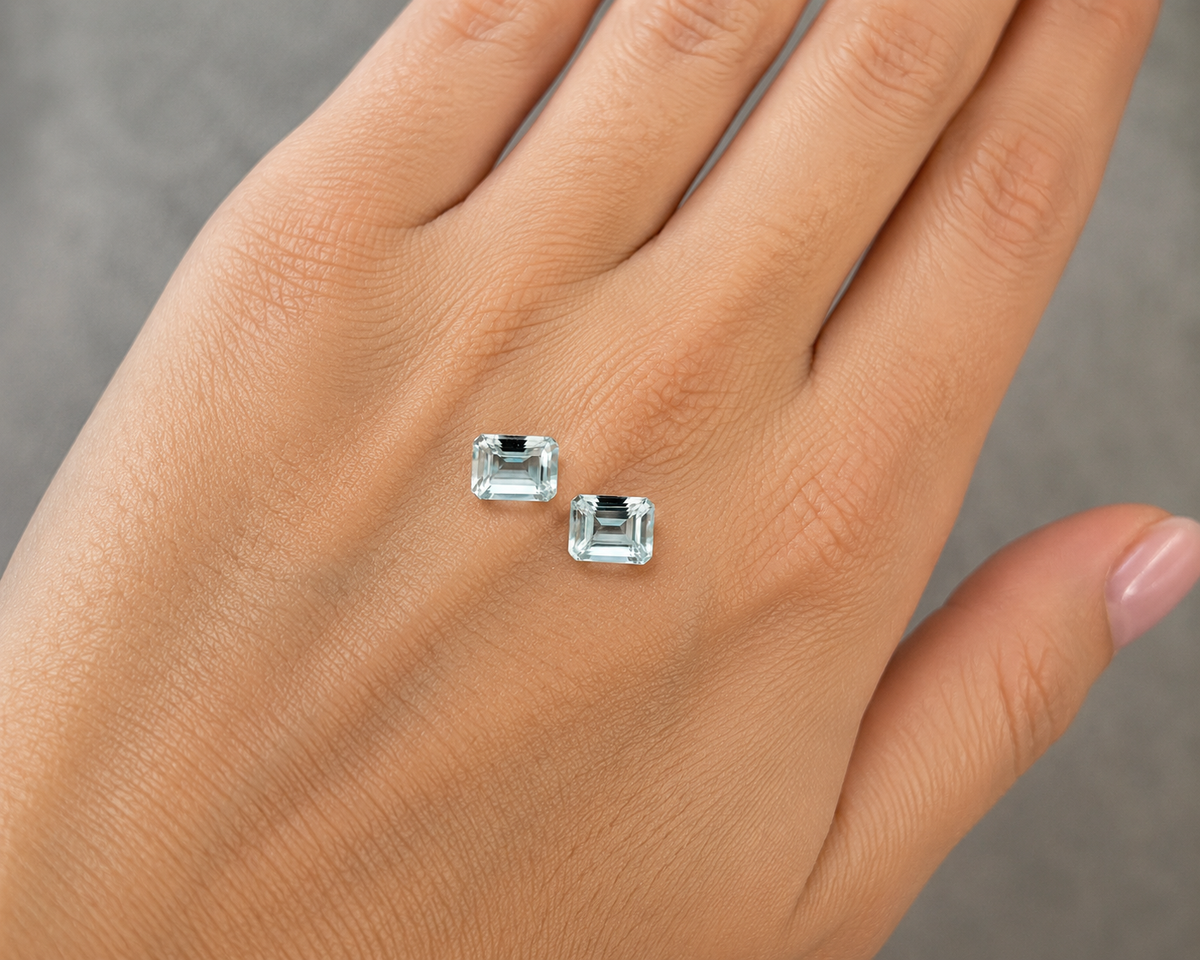 Acquamarina Naturale Ottagoni 5.00ct – Pietra Preziosa per Gioielleria