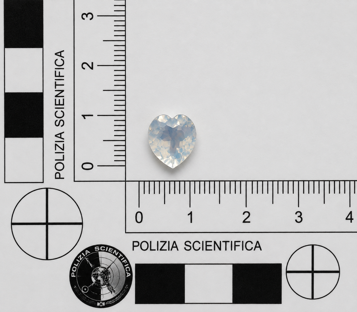 Quarzo Luna Naturale Cuore 3.20ct – Pietra Semipreziosa per Gioielleria