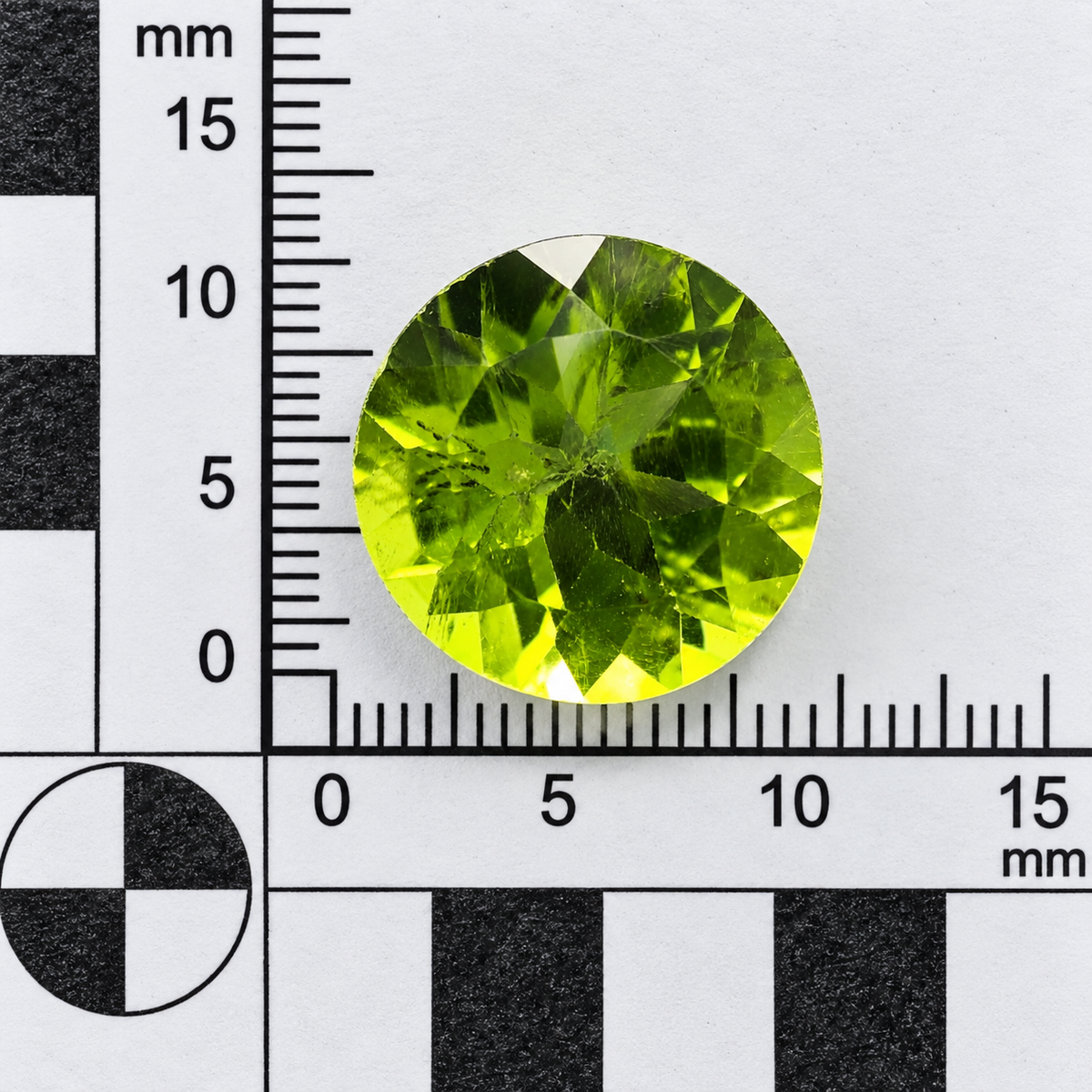 Peridot Naturale Tondo 3.20ct – Pietra Preziosa Verde per Gioielleria