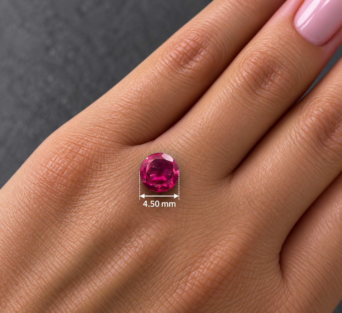Spinello Rosso Naturale Tondo 0.60ct – Gemma Rara per Alta Gioielleria