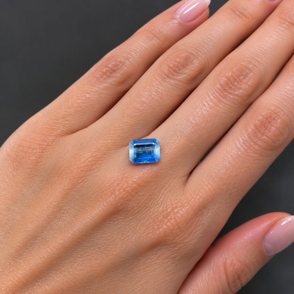 Kyanite Naturale Ottagono 2.90ct – Gemma Blu per Gioielleria