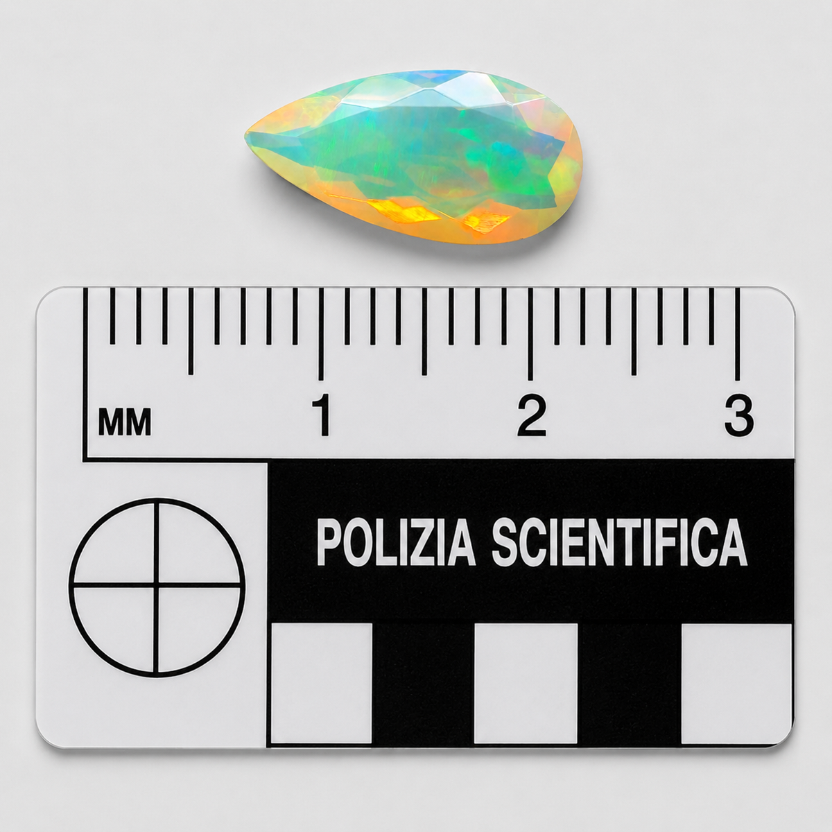 Opale Naturale Goccia 3.40ct – Gemma con Gioco di Colori per Gioielleria