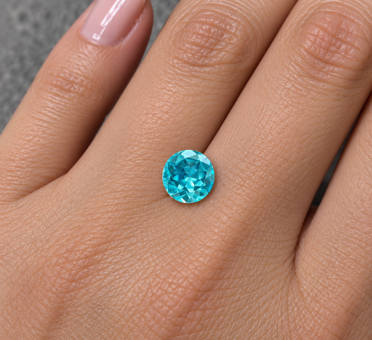 Zircone Naturale Tondo 1.05ct – Pietra Preziosa per Gioielleria