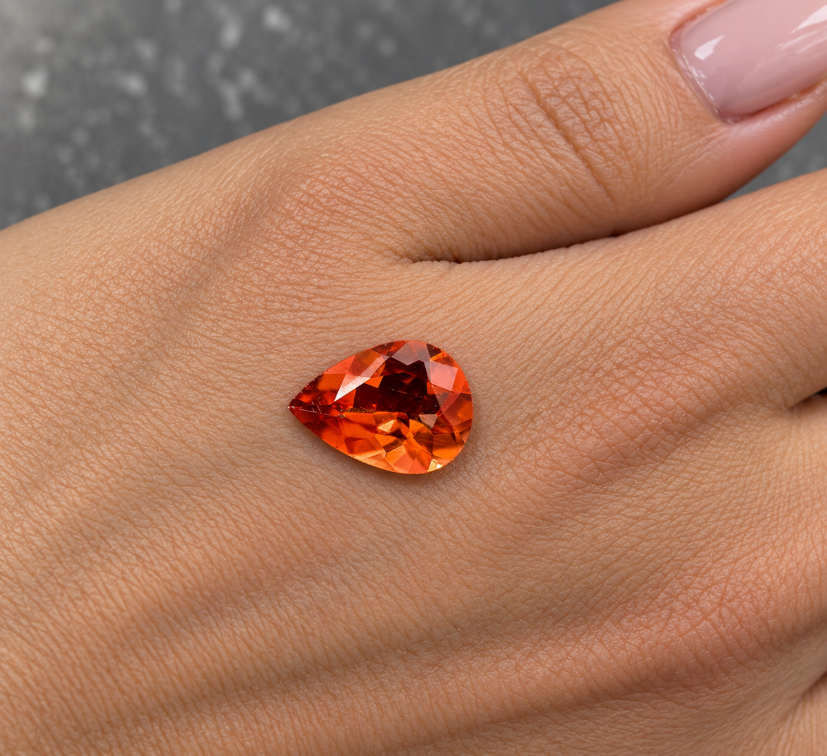 Andesina Naturale Goccia 0.80ct – Pietra Preziosa Rara per Gioielleria