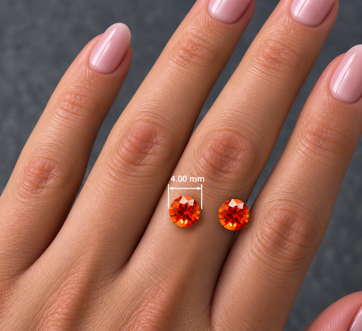 ORANGE SAPPHIRE 🧡 CT 0.60