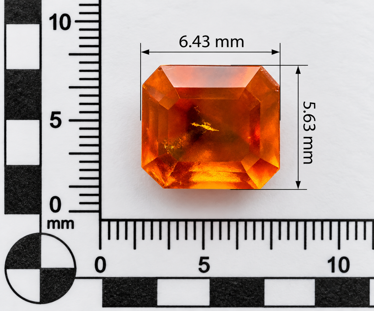 Spessartite Naturale Ottagono 1.60ct – Granato Arancio per Alta Gioielleria