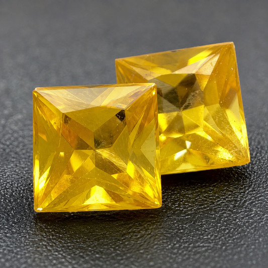 Zaffiro Giallo Naturale Carrè 0.35ct – Pietra Preziosa per Alta Gioielleria