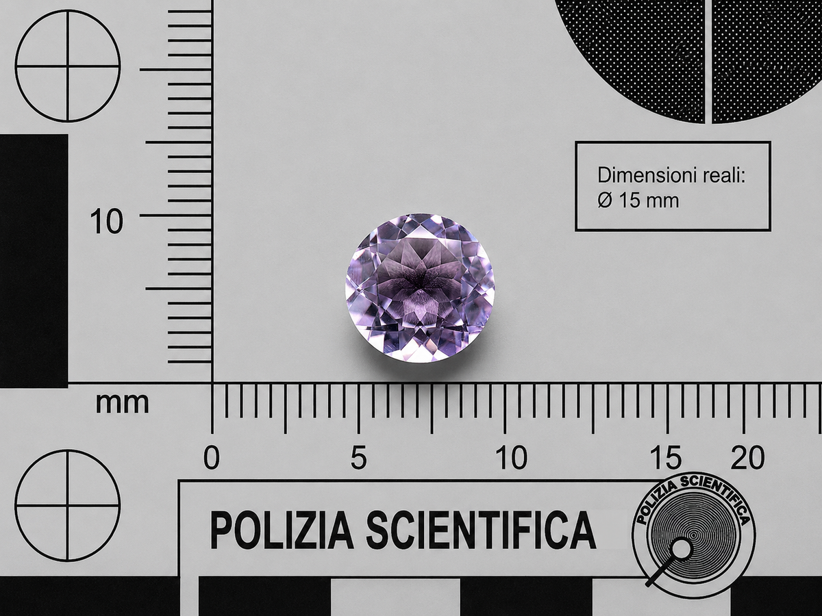 Ametista Rosa Naturale Tondo 9.85ct – Pietra Preziosa per Gioielleria