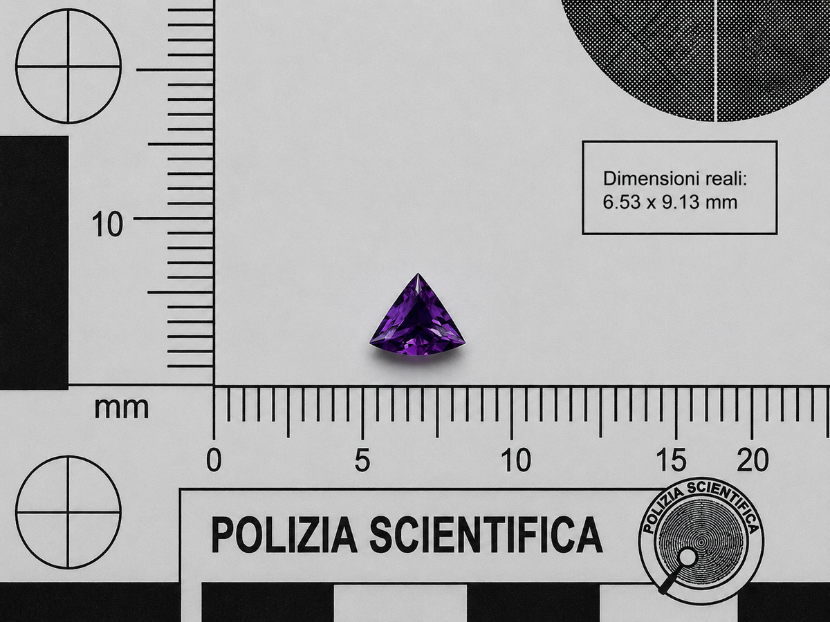 Ametista Naturale Ventaglio 0.95ct – Pietra Preziosa Viola per Gioielleria