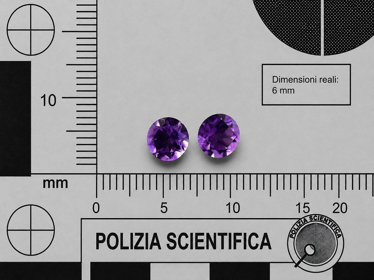 Ametista Naturale Tondi 1.55ct – Pietra Preziosa Viola per Gioielleria