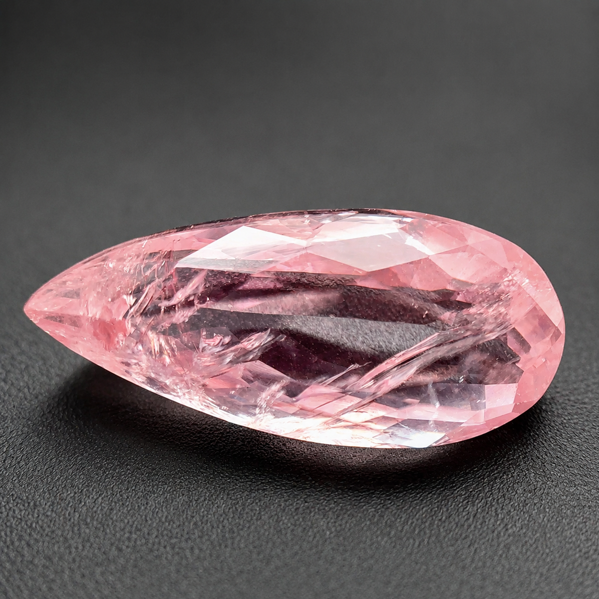 Morganite Naturale Goccia 7.70ct – Pietra Preziosa Rosa per Alta Gioielleria