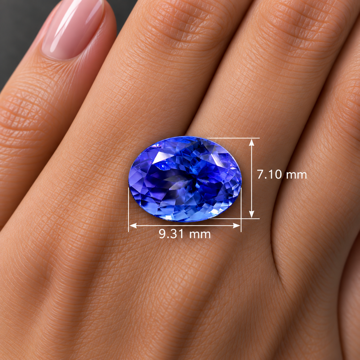 Tanzanite Naturale Ovale 2.40ct – Gemma Rara Viola per Alta Gioielleria