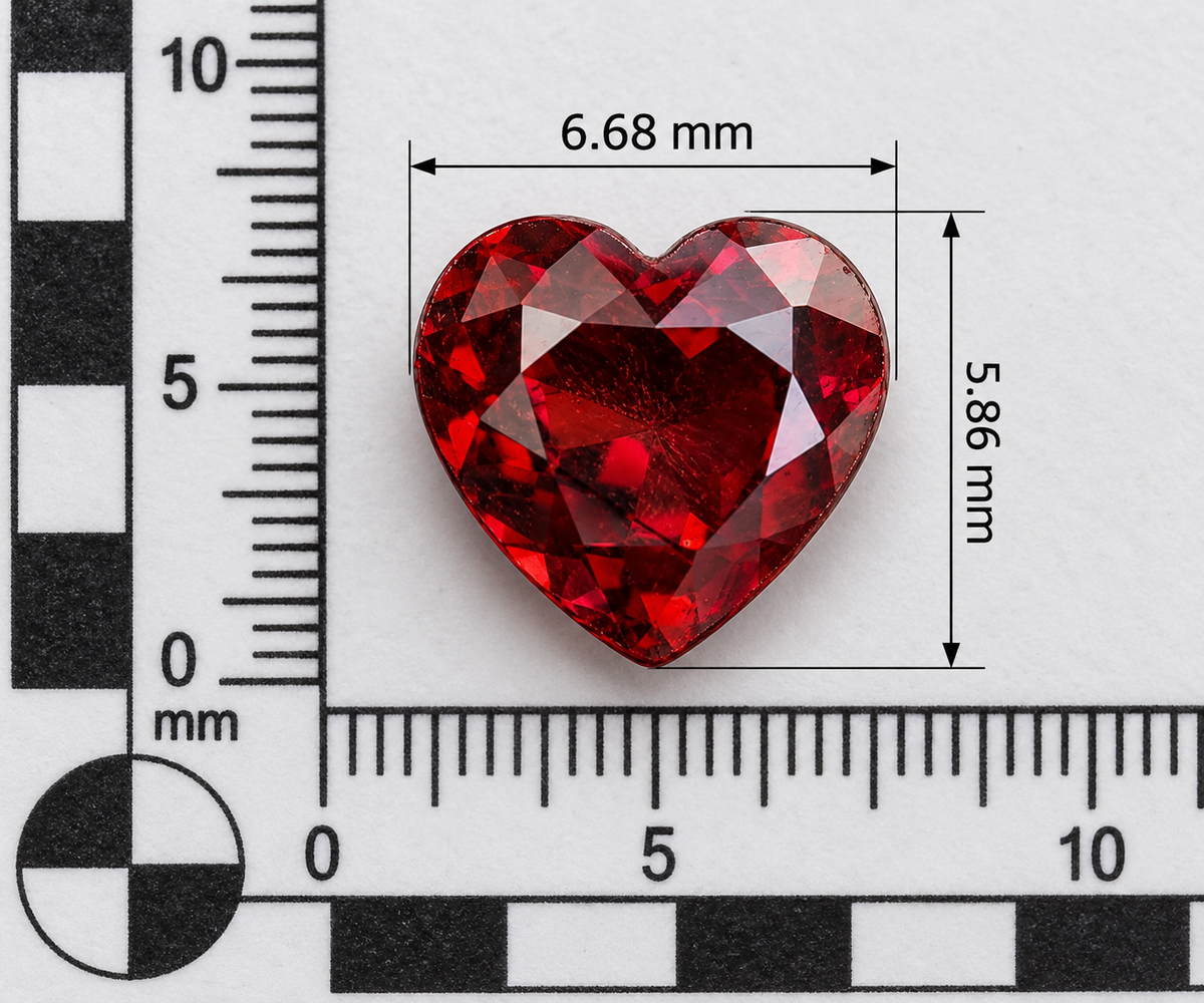 Spessartite Naturale Cuore 1.05ct – Granato Arancio per Alta Gioielleria