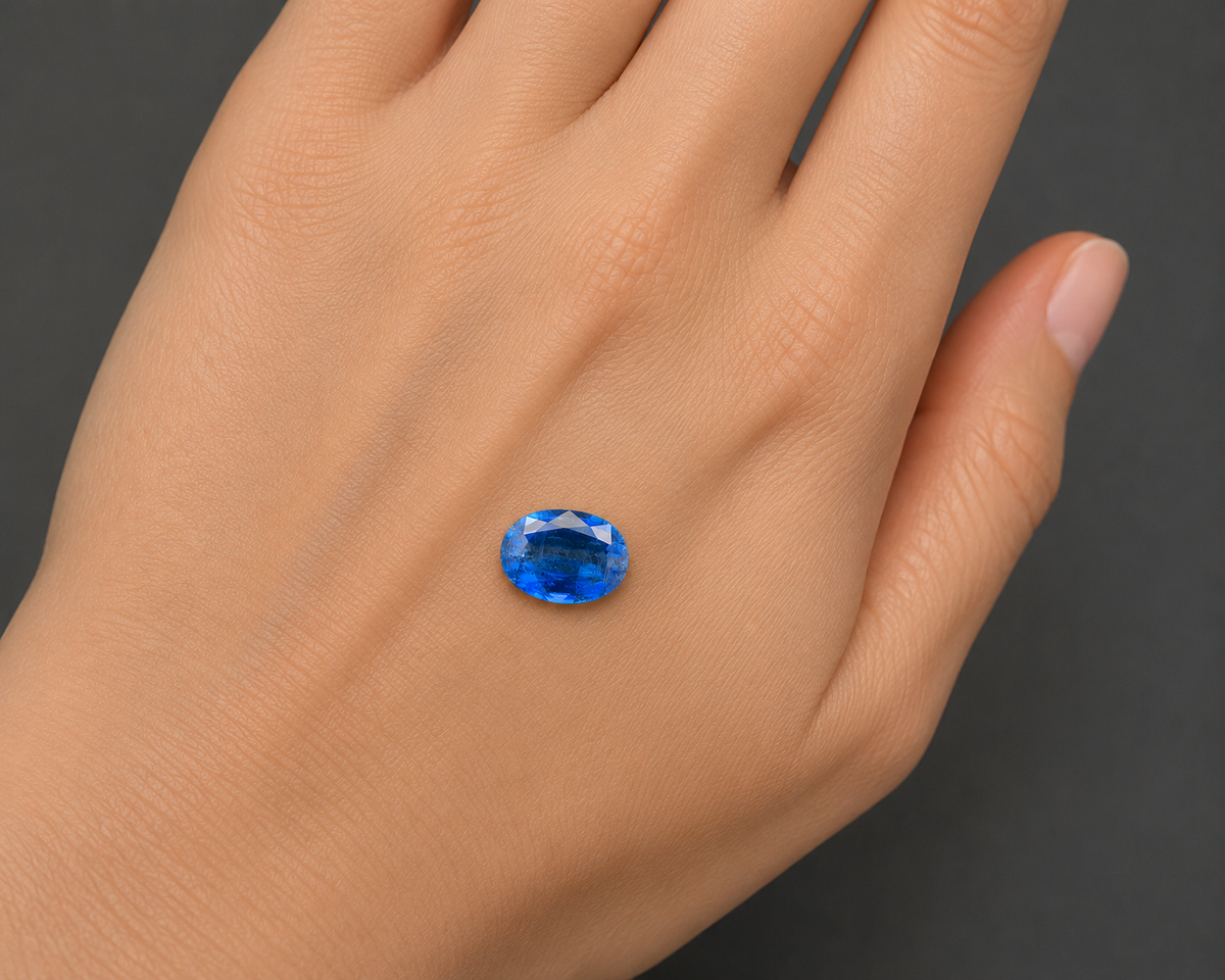 Kyanite Naturale Ovale 3.00ct – Gemma Blu per Gioielleria