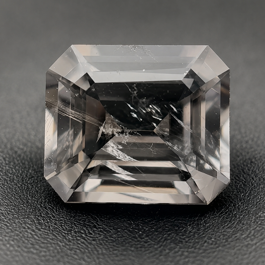 Spinello Grigio Naturale Ottagono 1.05ct – Gemma Rara per Alta Gioielleria