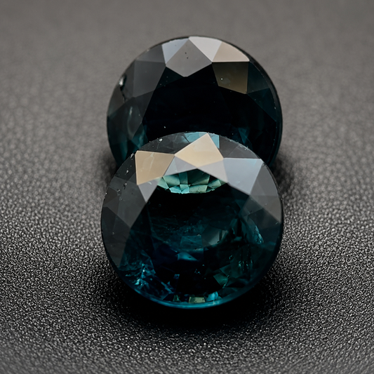 Zaffiro Australiano Naturale Tondi 1.20ct – Pietra Preziosa per Alta Gioielleria