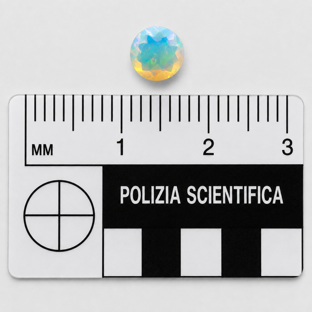 Opale Naturale Tondo 1.55ct – Gemma con Gioco di Colori per Gioielleria