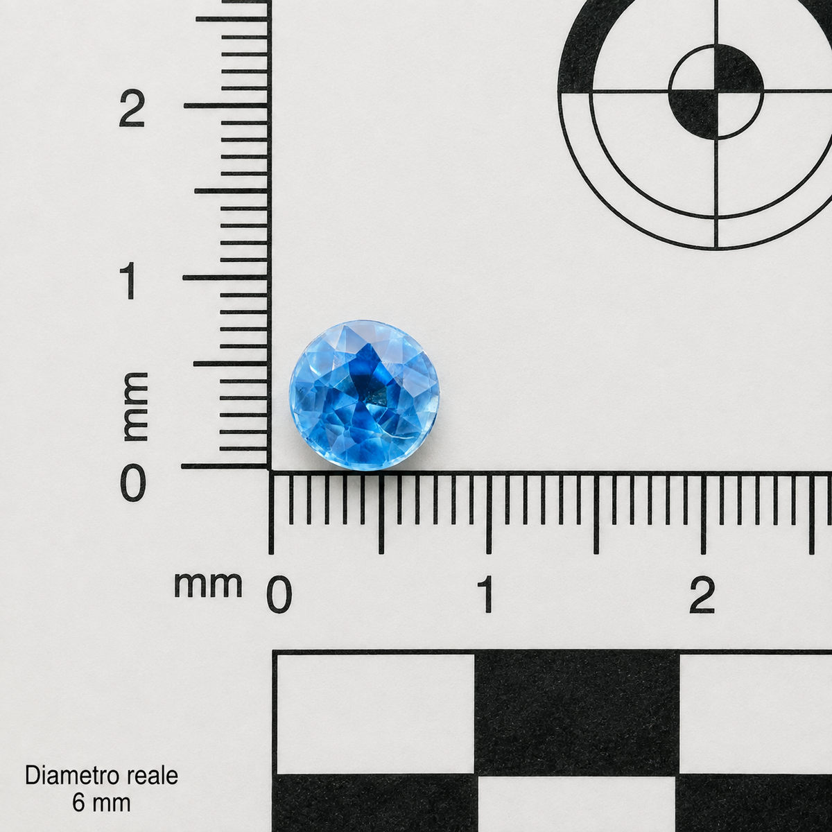 Kyanite Naturale Tondo 1.00ct – Gemma Blu per Gioielleria