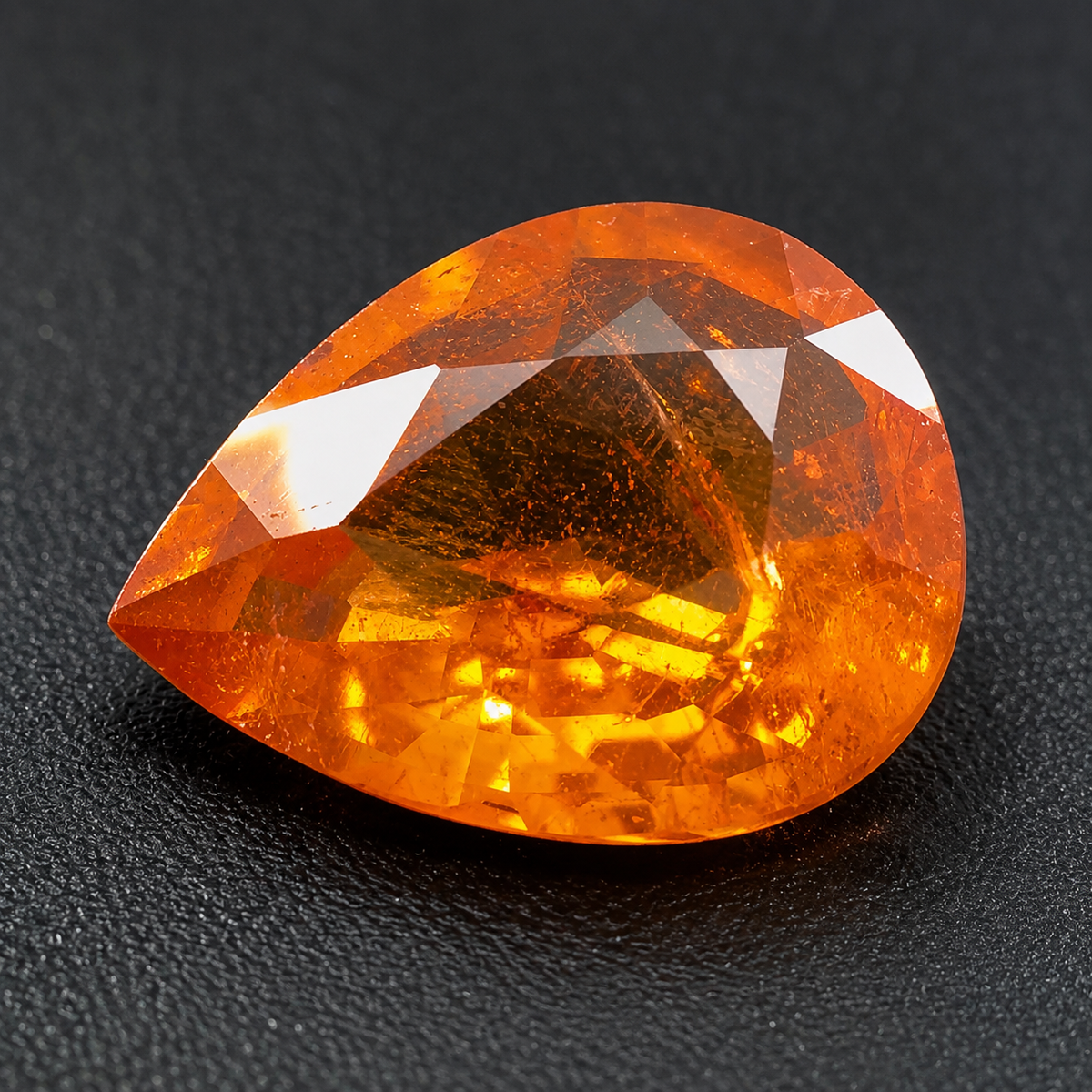 Spessartite Naturale Goccia 2.10ct – Granato Arancio per Alta Gioielleria