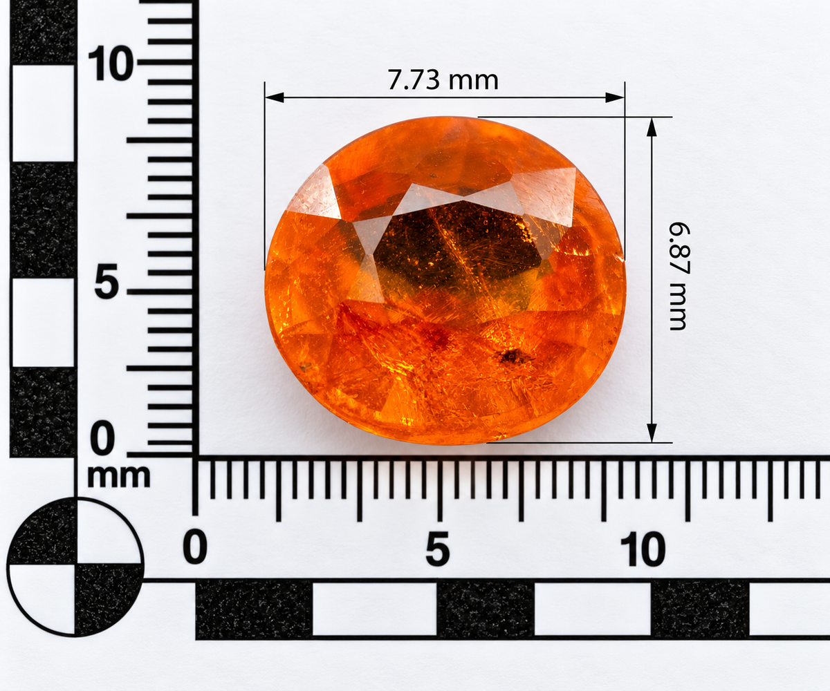 Spessartite Naturale Ovale 1.90ct – Granato Arancio per Alta Gioielleria