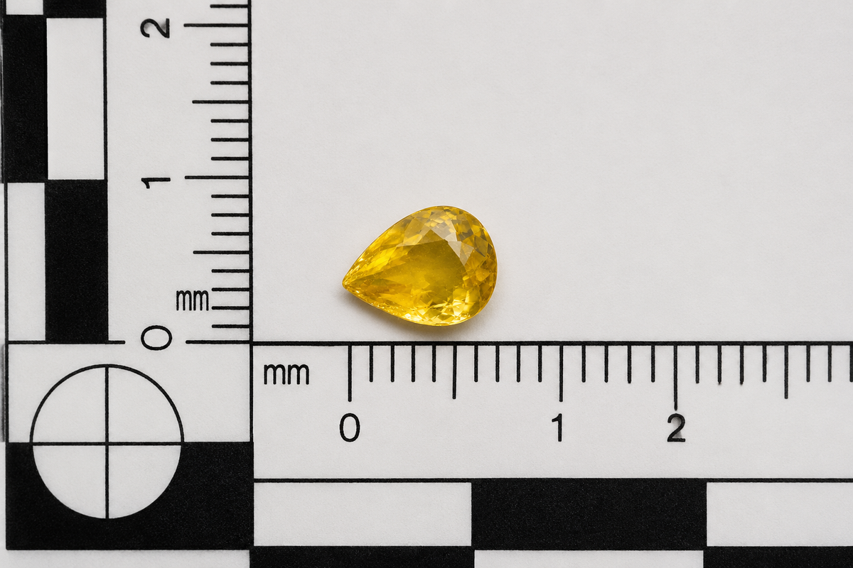 Tormalina Golden Goccia 1.00ct – Pietra Preziosa per Gioielleria