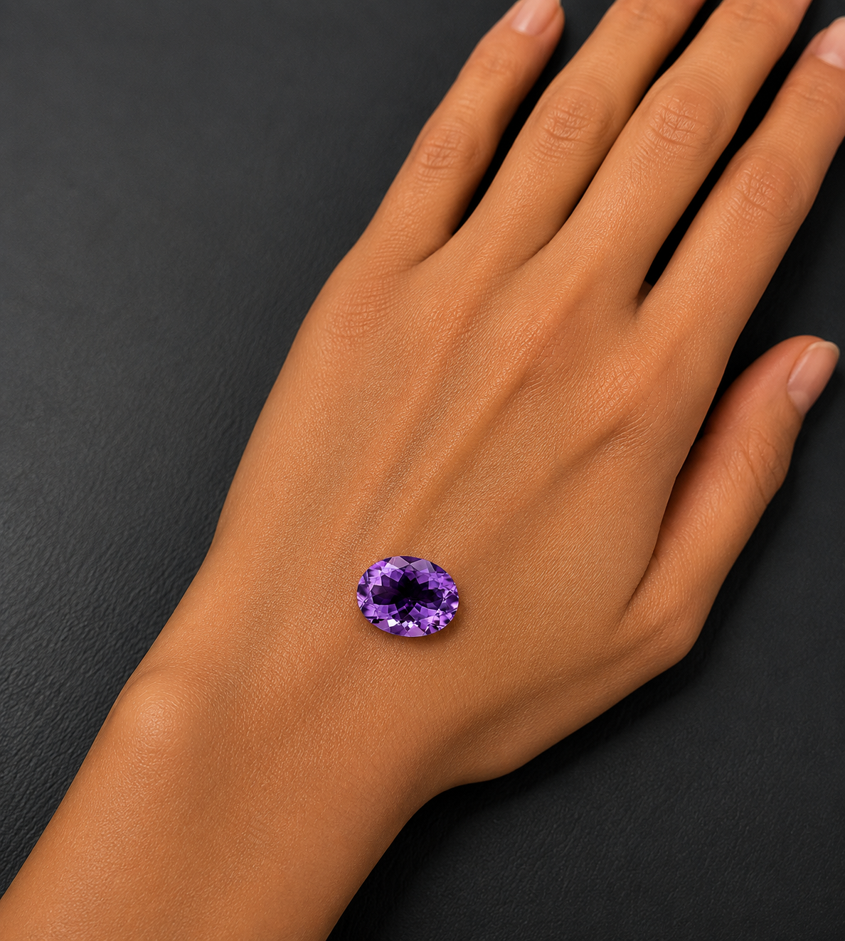 Ametista Naturale Ovale 15.55ct – Pietra Preziosa Viola per Alta Gioielleria