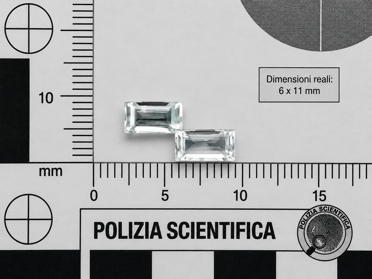 Acquamarina Naturale Baguette 5.45ct – Pietra Preziosa per Gioielleria