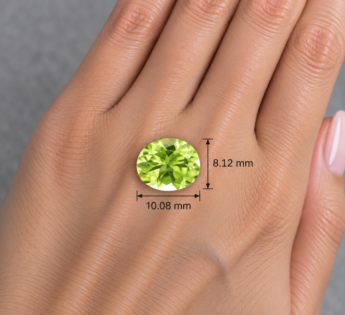 Peridot Lime Naturale Ovale 2.70ct – Pietra Preziosa Verde per Gioielleria