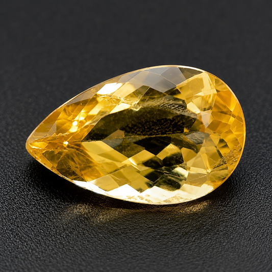 Eliodoro Naturale Goccia 1.80ct – Berillo Dorato per Alta Gioielleria