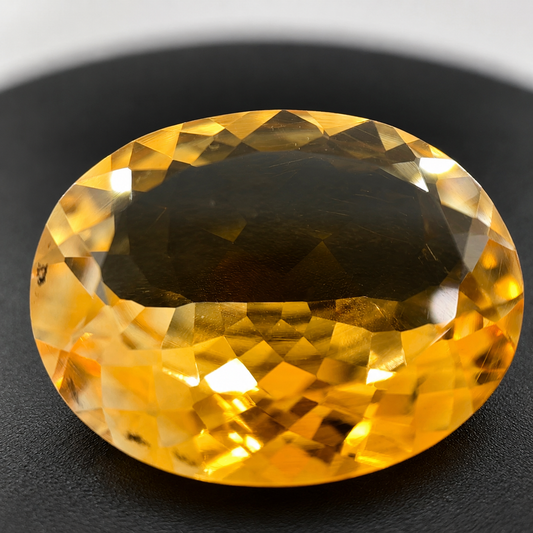 Citrino Naturale Ovale 28.85ct – Pietra Preziosa Gialla per Alta Gioielleria