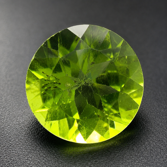 Peridot Naturale Tondo 3.20ct – Pietra Preziosa Verde per Gioielleria