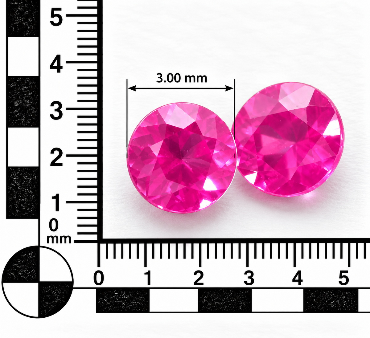 Zaffiro Hot Pink Naturale Tondi 0.40ct – Pietra Preziosa per Alta Gioielleria