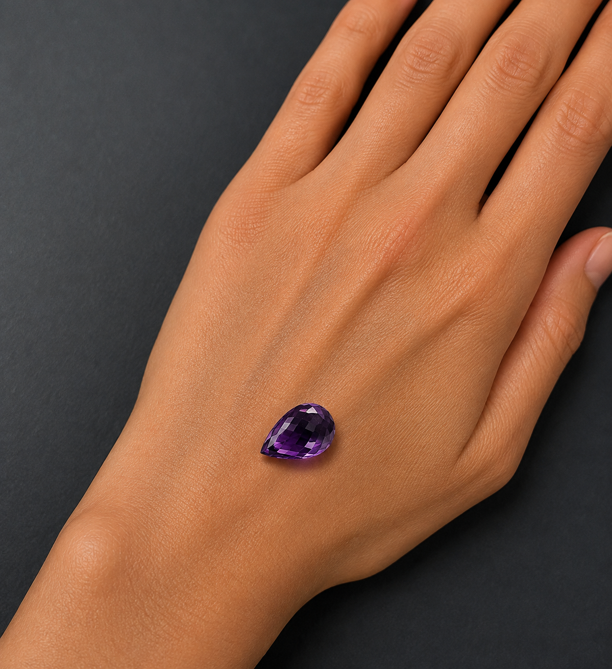 Ametista Naturale Drops 17.65ct – Pietra Preziosa Viola per Gioielleria