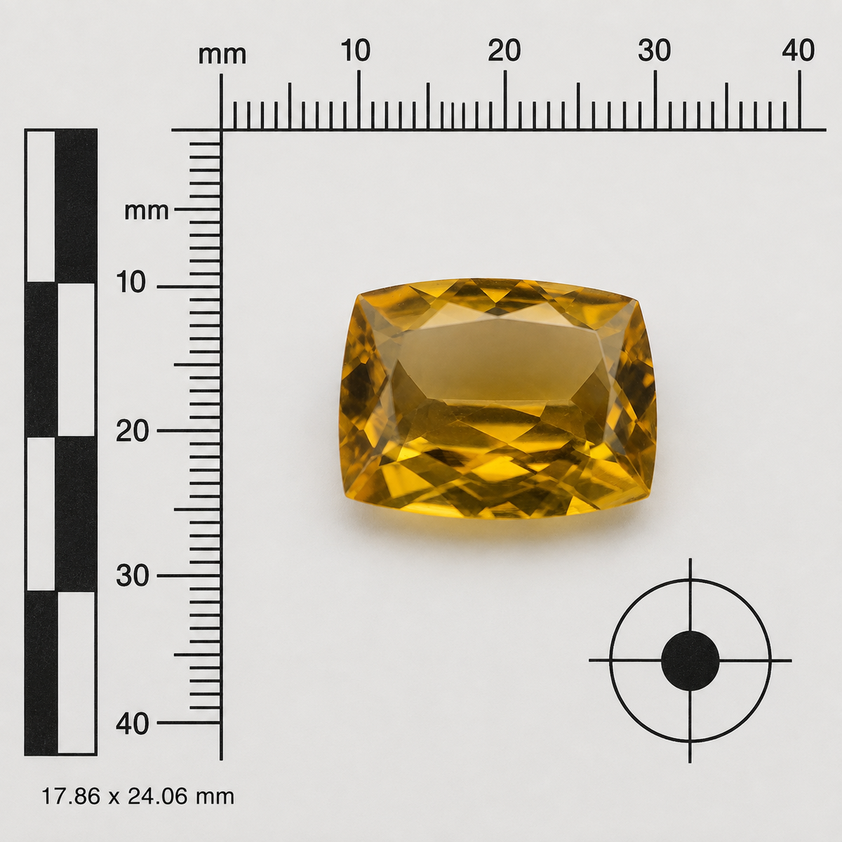 Citrino Naturale Cushion 29.25ct – Pietra Preziosa Gialla per Alta Gioielleria