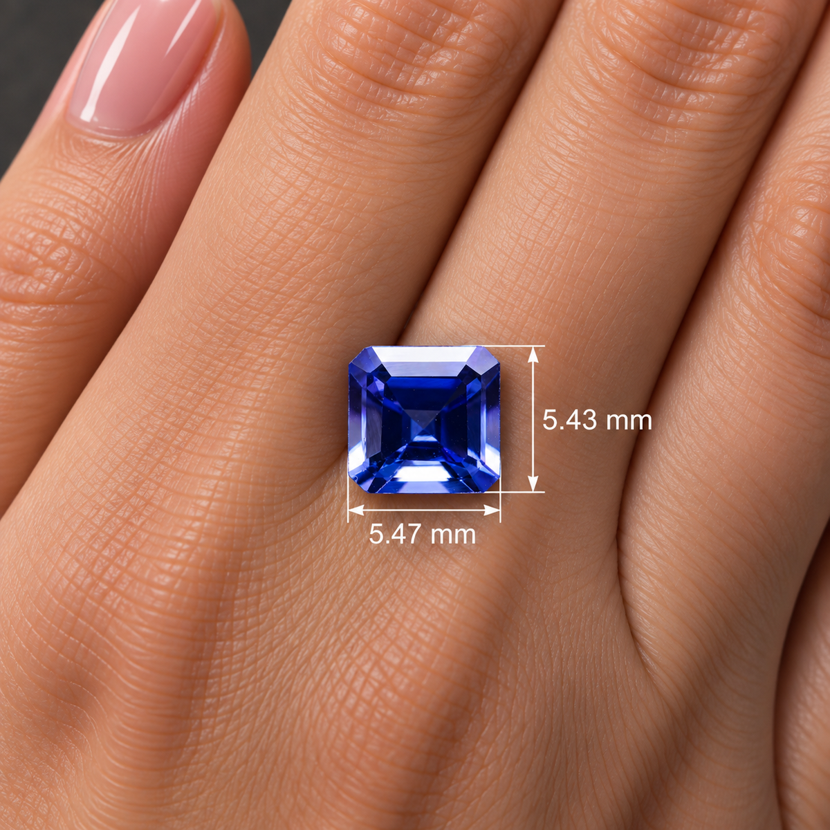 Tanzanite Naturale Ottagono 0.90ct – Gemma Rara Viola per Gioielleria