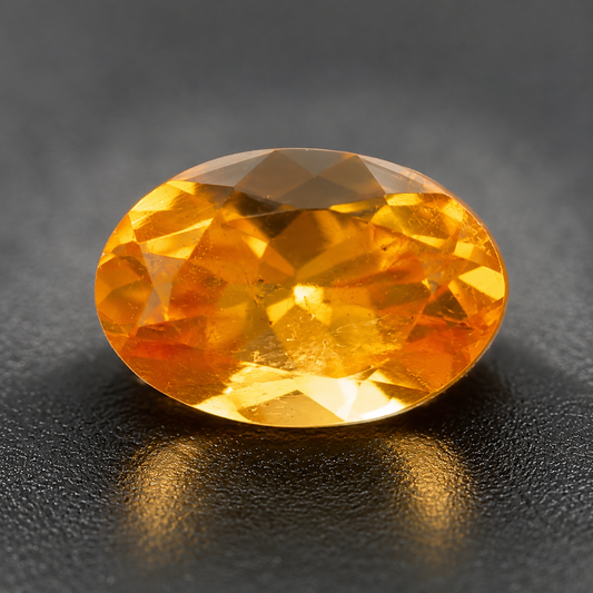 Spessartite Naturale Ovale 0.65ct – Granato Arancio per Alta Gioielleria