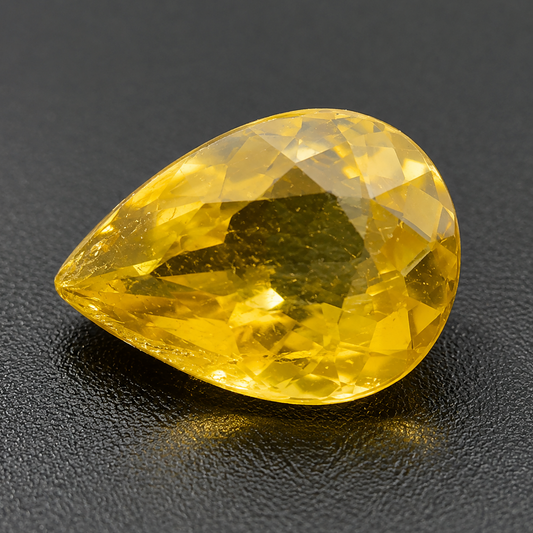 Tormalina Golden Goccia 1.00ct – Pietra Preziosa per Gioielleria