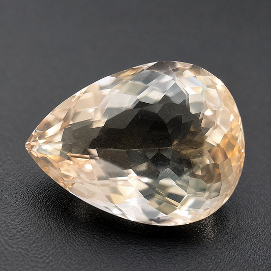 Topazio Bianco Naturale Goccia 12.20ct – Pietra Preziosa per Alta Gioielleria