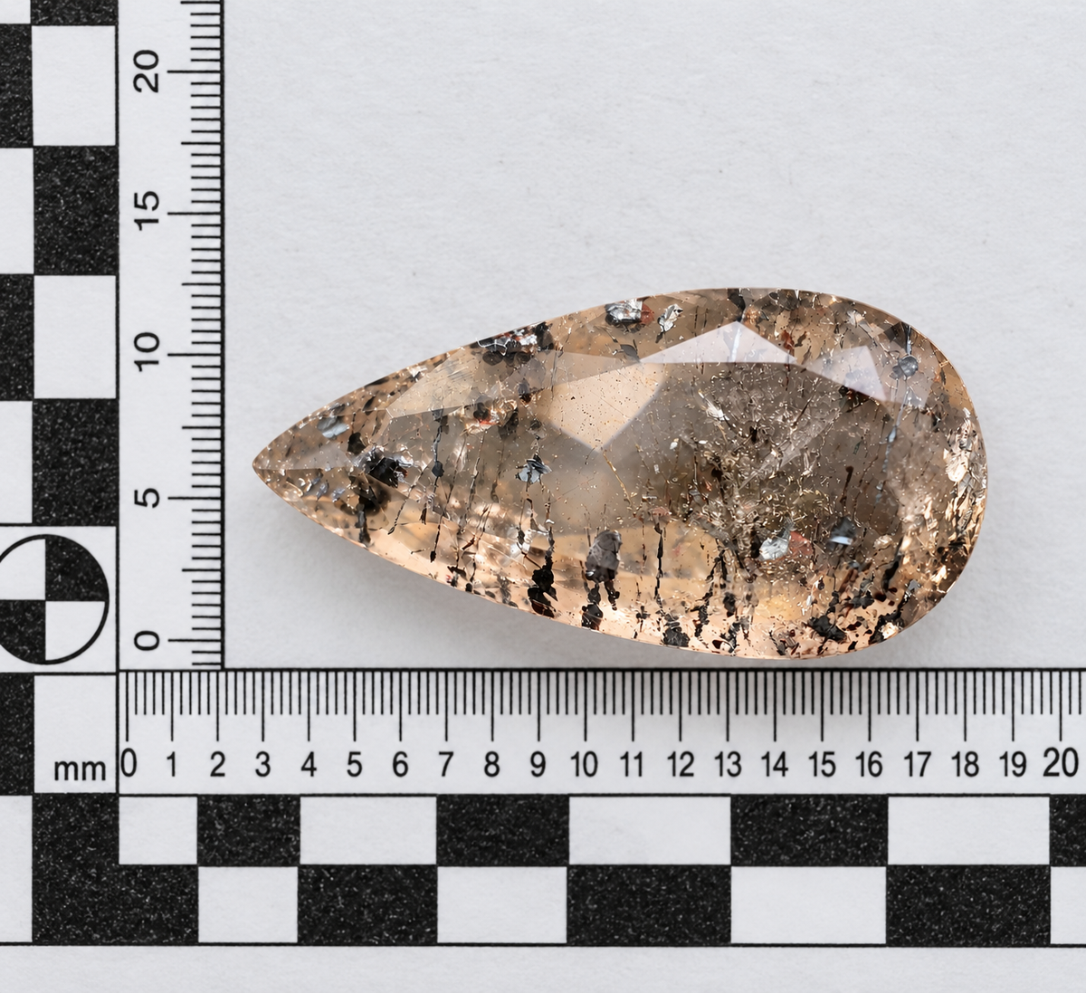Quarzo Super Seven Naturale Goccia 5.20ct – Pietra Semipreziosa per Gioielleria
