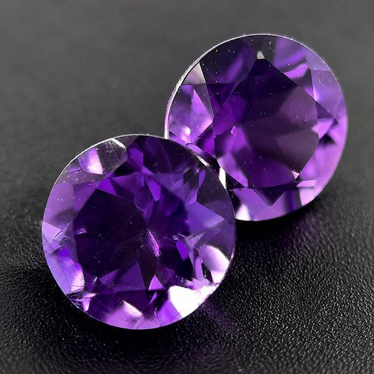 Ametista Naturale Tondi 1.55ct – Pietra Preziosa Viola per Gioielleria