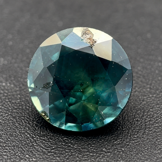 Zaffiro Australiano Naturale Tondo 0.60ct – Pietra Preziosa per Alta Gioielleria