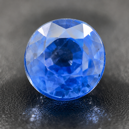 Zaffiro Blu Naturale Tondo 0.65ct – Pietra Preziosa per Alta Gioielleria