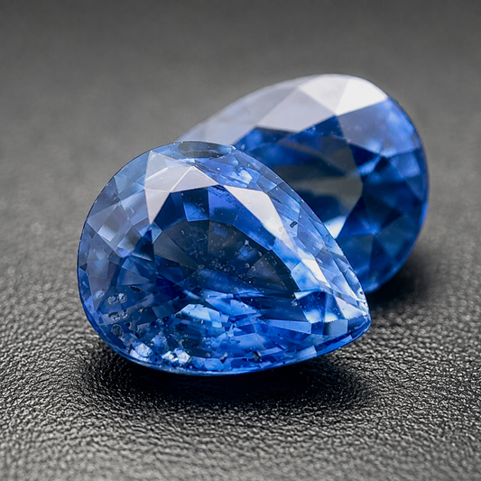 Zaffiro Blu Naturale Gocce 1.25ct – Pietra Preziosa per Alta Gioielleria