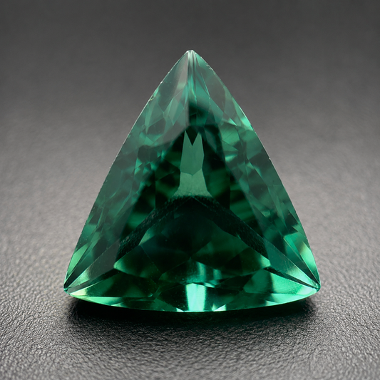 Quarzo Verde Naturale Trillion 11.20ct – Pietra Semipreziosa per Gioielleria