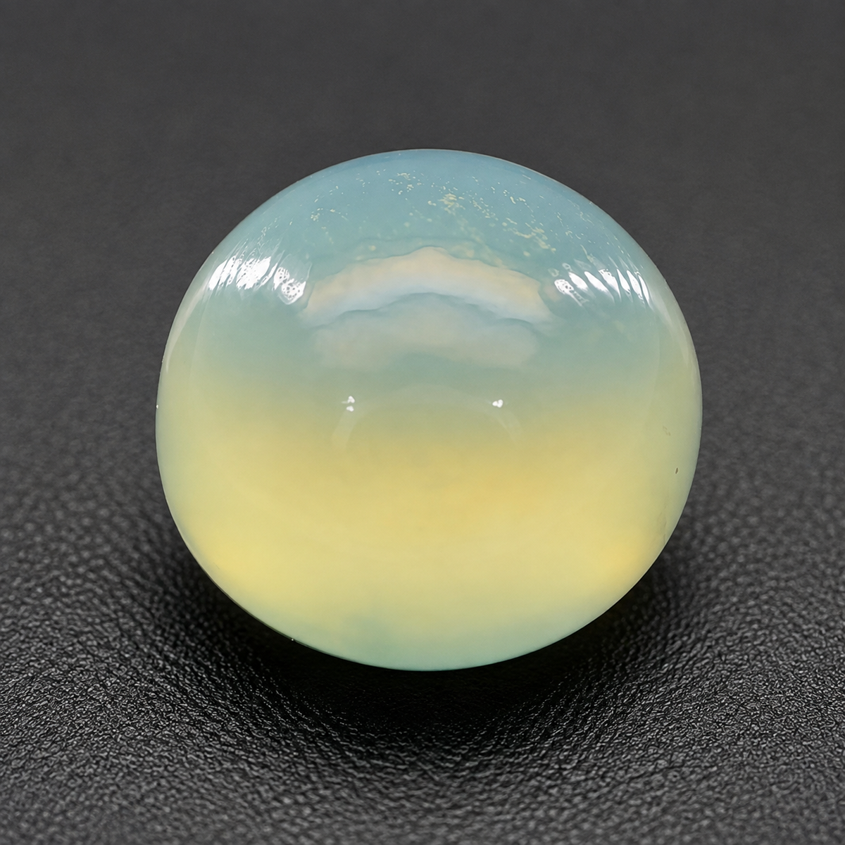 Prenite Naturale Tondo Cabochon 4.55ct – Pietra Semipreziosa Verde per Gioielleria